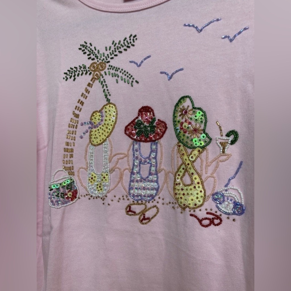 395 // Quacker Factory NWOT Beaded Beach Ladies // XL - Picture 5 of 8